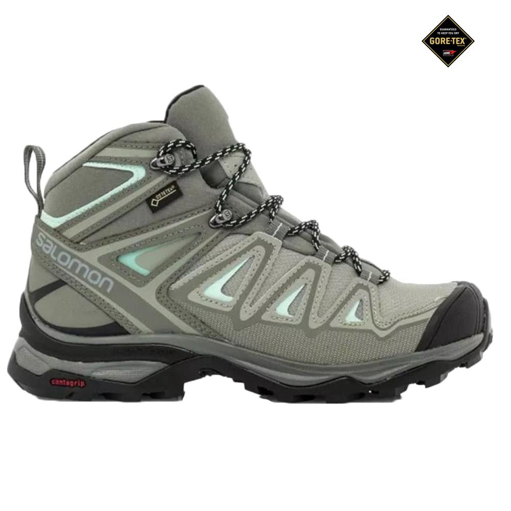 Bottes De Randonnée Salomon Femme Grise - Salomon X ULTRA MID 3 GTX W - France (7534-OEPWX)